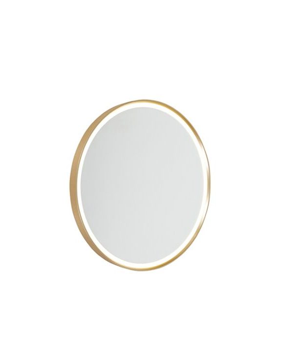 Modern wall lamp gold incl. LED IP44 with mirror